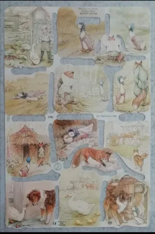 Lamina Cromos troquelados MLP 1782.Cuentos Potter
