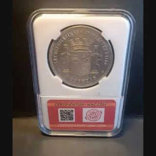 5 Pesetas 1870 Plata Gobierno Provisional