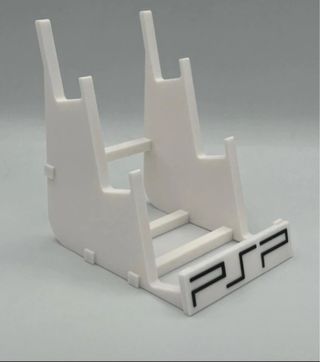Soporte expositor 3 consolas PSP blanco
