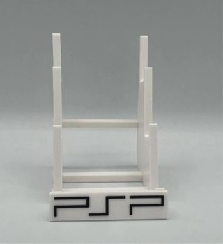 Soporte expositor 3 consolas PSP blanco