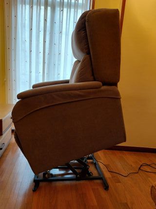 Sillón relax TAYBER marrón tela