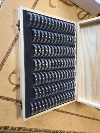 Caja para monedas 100 capsulas