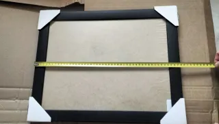 Marco de fotos negro y beige