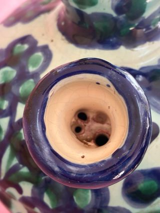 Botijo antiguo esmaltado a mano