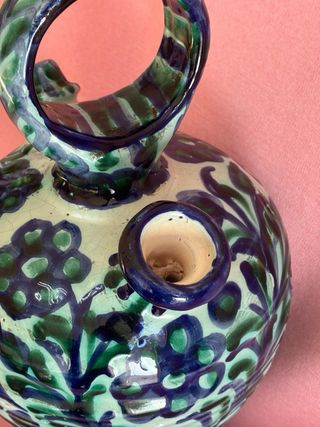 Botijo antiguo esmaltado a mano