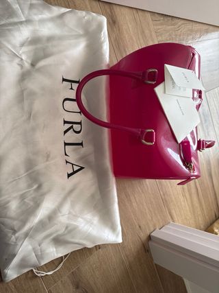 Bolso Furla Candy Fucsia Usado