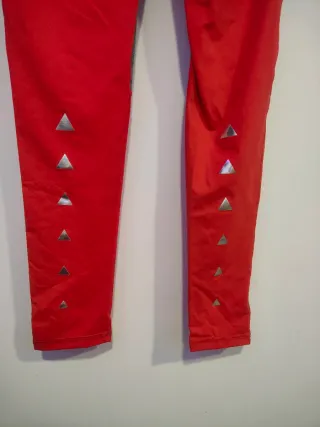 Leggings Labellamafia Rojo y Gris