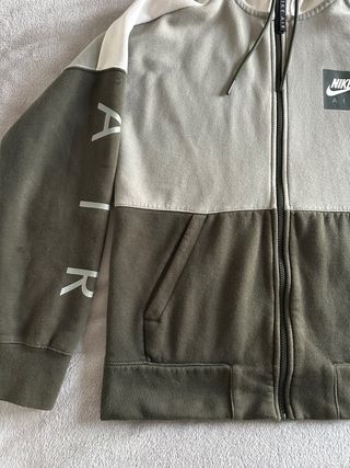 Sudadera Nike Air Gris y Blanca