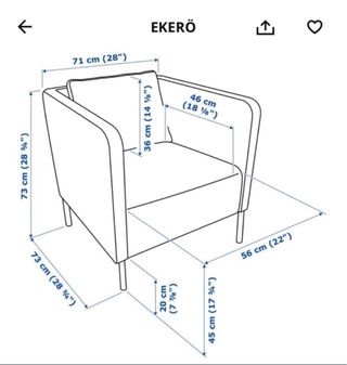 Butaca Ikea Ekero Beige