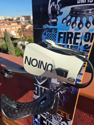 Tabla Snowboard Firefly + Fijaciones Union STR