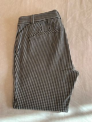 Pantalones pitillo cuadros GAP elástico
