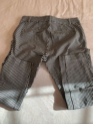 Pantalones pitillo cuadros GAP elástico