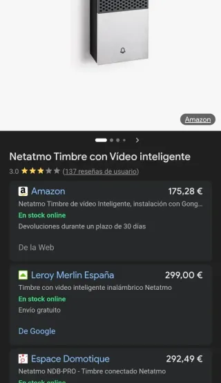 Netatmo Timbre Vídeo Inteligente