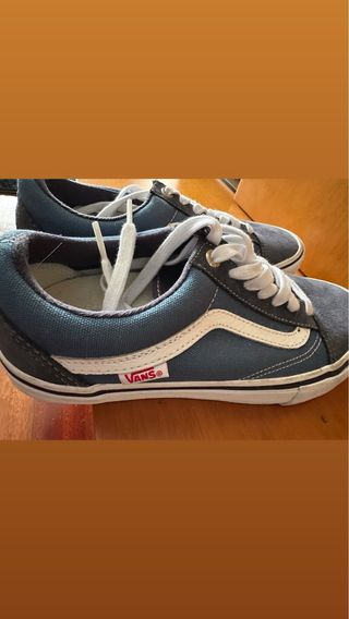 Zapatillas Vans Azul Marino y Gris
