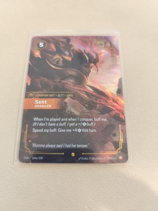 Sett (Arte Alternativo) - Carta de Riftbound
