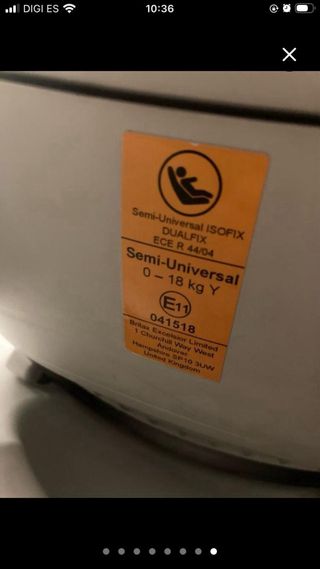 Silla coche Britax Römer roja