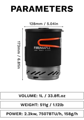 Cocina Gas Camping Fire Maple + Bombona gas