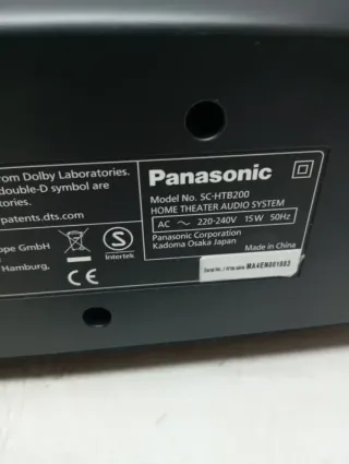 Barra de sonido panasonic  SC-HTB200EGK