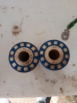 Puños BMX Old School Cuadros Azul/Blanco