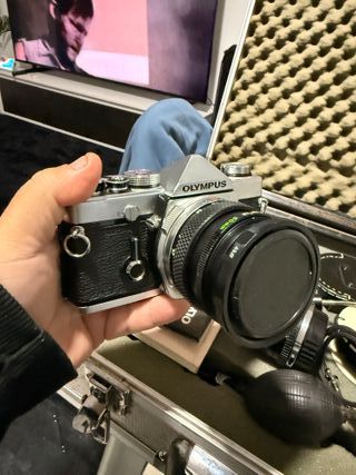Cámara Olympus OM1 1979 Kit Completo