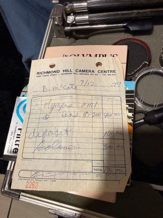 Cámara Olympus OM1 1979 Kit Completo