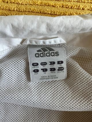 Cortavientos Adidas XL Blanco Naranja