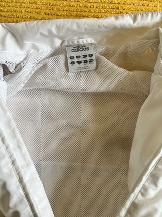 Cortavientos Adidas XL Blanco Naranja