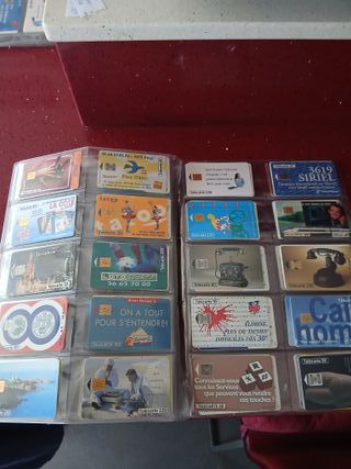 120 Carte Telefoniche Francia con fogli
