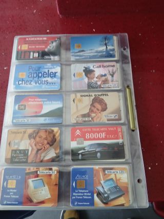 120 Carte Telefoniche Francia con fogli