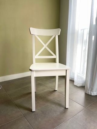 6 Sillas Comedor Madera Blancas Modelo ROSENTORP