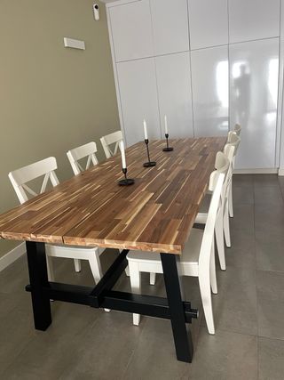 6 Sillas Comedor Madera Blancas Modelo ROSENTORP