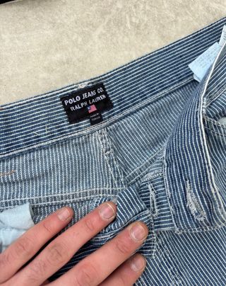 Pantaloni Polo Ralph Lauren Uomo Righe Blu