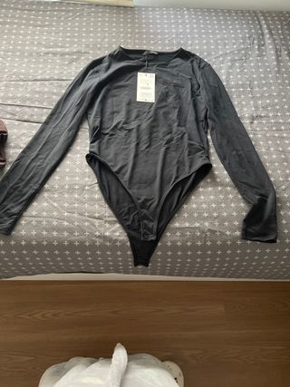 Body negro manga larga