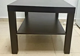 Mesa de centro madera oscura