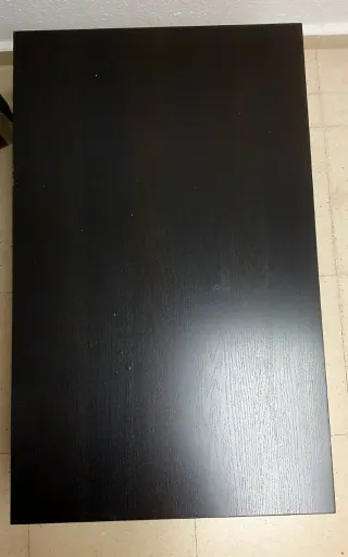 Mesa de centro madera oscura