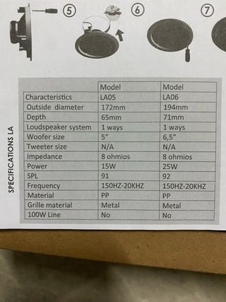 Altavoz empotrable AUDIBANX LA Series