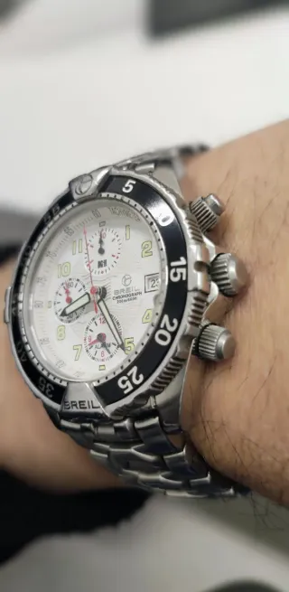 Orologio breil Chrono sub diver 200m vintage alarm