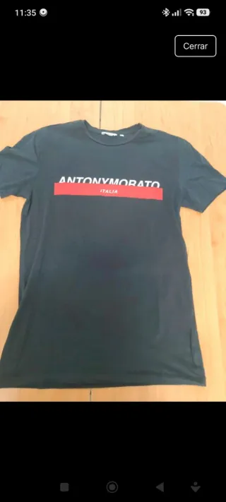 Camiseta Antony Morato Negra Chico talla m