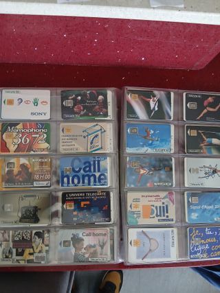 120 Carte Telefoniche Francia con Foglie