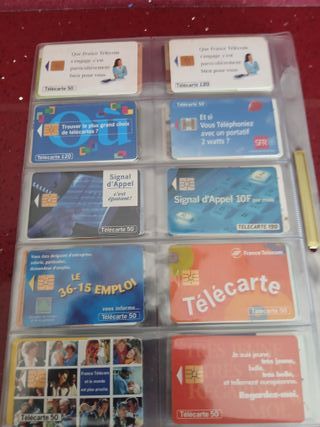 120 Carte Telefoniche Francia con Foglie
