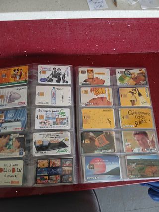 120 Carte Telefoniche Francia con Foglie