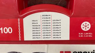 Cadenas para nieve Snovit E-9 (sin usar)