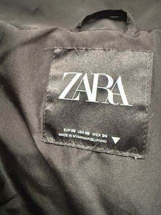 Abrigo Zara Negro