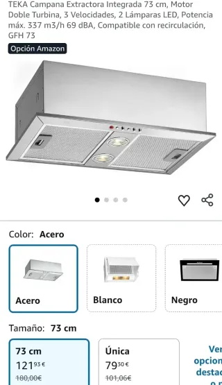 Campana Teka Integrada 73cm