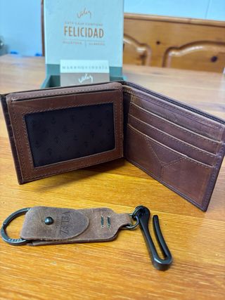 Cartera y Llavero Vélez Hombre  Nuevo