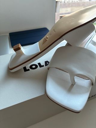 Sandalias Lola Cruz Blancas Talla 37