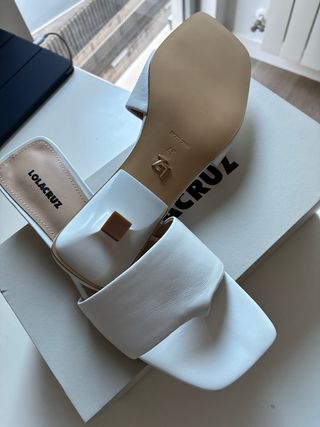 Sandalias Lola Cruz Blancas Talla 37