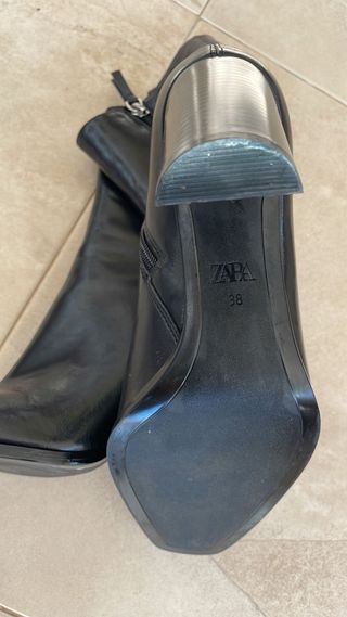 Botines tacón Zara negros