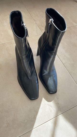 Botines tacón Zara negros