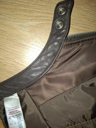 Chaqueta Biker Energie marrón.